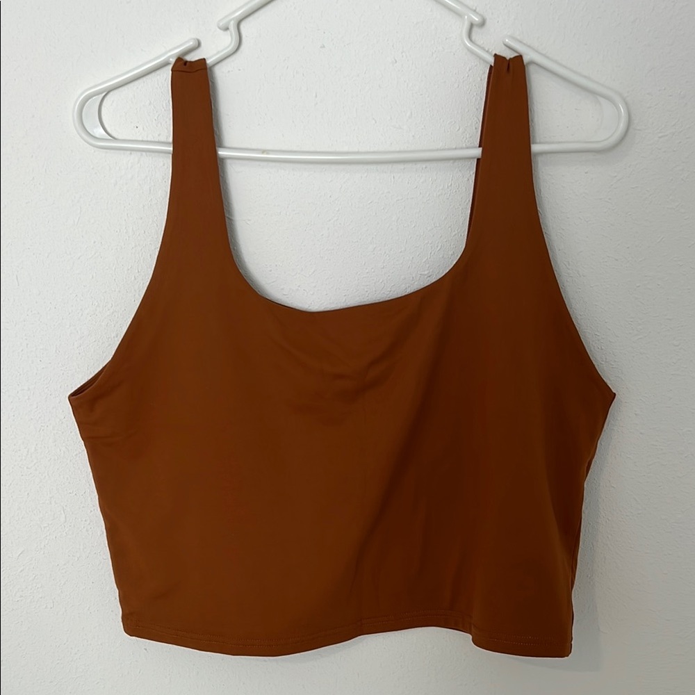 Women's Brown Crop Top